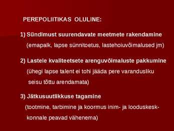 Eesti Rahvastikuga Seotud Probleemid #7