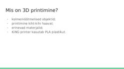3D printerid #3