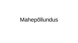 Mahepõllundus