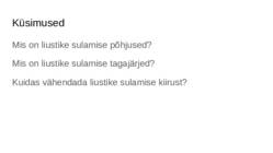 Liustike sulamine #12