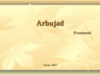 Luulerühmitus Arbujad