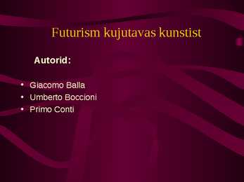 Futurism #20