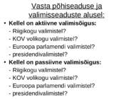 Demokraatlikud valimised #7