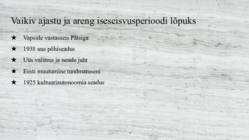 Eesti 1920-1934 - Demokraatlik periood #7