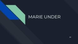 MARIE UNDER ning tema loomingu iseloomustus