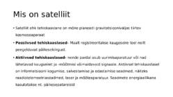 Satelliidid ja nende kaaslased #2