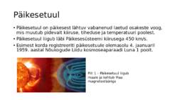 Päikesetuul-magnetväli-Päikese aktiivsus päikeselaigud ja muud ilmingud #2