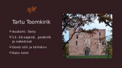 TARTU TOOMKIRIK #2
