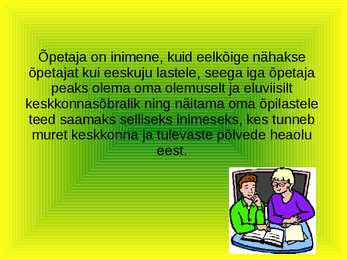 Keskkonnasõbralik õpetaja #2