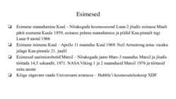 Kosmoselennud ja uuringud #11