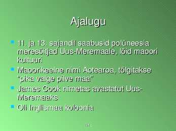 Uus-Meremaa ppt #4