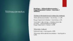 Töötasuarvestus - konspekt #2