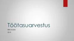Töötasuarvestus - konspekt