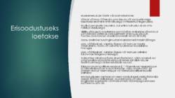 Erisoodustused - konspekt #4