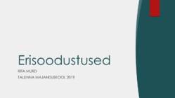 Erisoodustused - konspekt