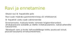 B-hepatiit ehk nakkuslik maksapõletik #6