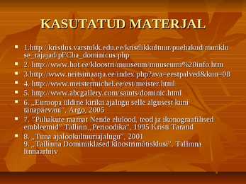 PÜHAK DOMINICUSE powerpoint esitlus #7