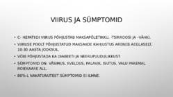 C-hepatiit ehk nakkuslikk maksapõletik #2