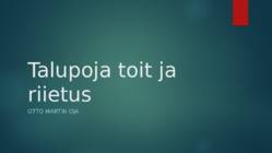 talupoja toit ja riietus