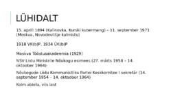 Nõukogude Liit Hruštšovi ajal ettekanne #2