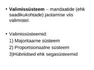 Valimissüsteemid #2