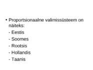 Valimissüsteemid #15