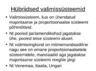 Valimissüsteemid #16