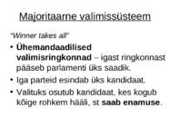 Valimissüsteemid #3
