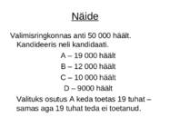 Valimissüsteemid #5