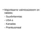Valimissüsteemid #7