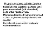 Valimissüsteemid #8