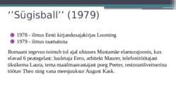 Mati Unt- Sügisball- #4
