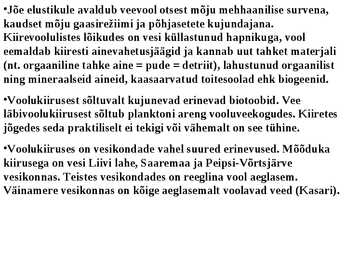 Loeng Eesti vooluveekogud #9