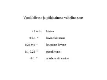 Loeng Vooluveekogude elustik #8