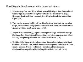 Loeng Vooluveekogude elustik #9