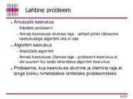 Algoritmid kokkuvõte #11
