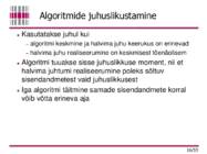 Algoritmid kokkuvõte #16