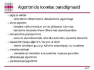 Algoritmid kokkuvõte #4
