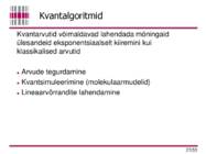 Algoritmid kokkuvõte #37