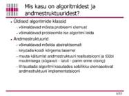 Algoritmid kokkuvõte #8