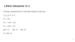 Tõenäosusteooria 11 klass #3