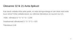 Tõenäosusteooria 11 klass #21