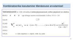 Tõenäosusteooria 11 klass #26