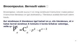 Tõenäosusteooria 11 klass #39