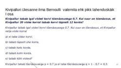 Tõenäosusteooria 11 klass #41