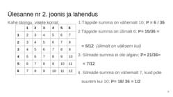 Tõenäosusteooria 11 klass #8
