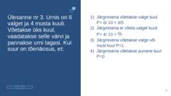 Tõenäosusteooria 11 klass #9