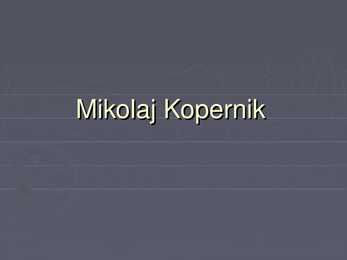Mikolaj Kopernik