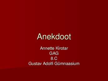 Anekdoot