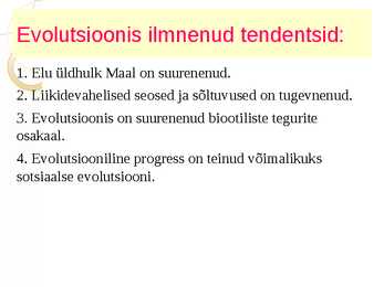 Makroevolutsioon #9